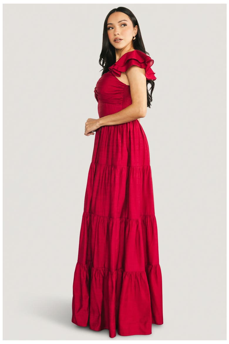 Vivianne Maxi Dress, Alternate, color, Deep Red
