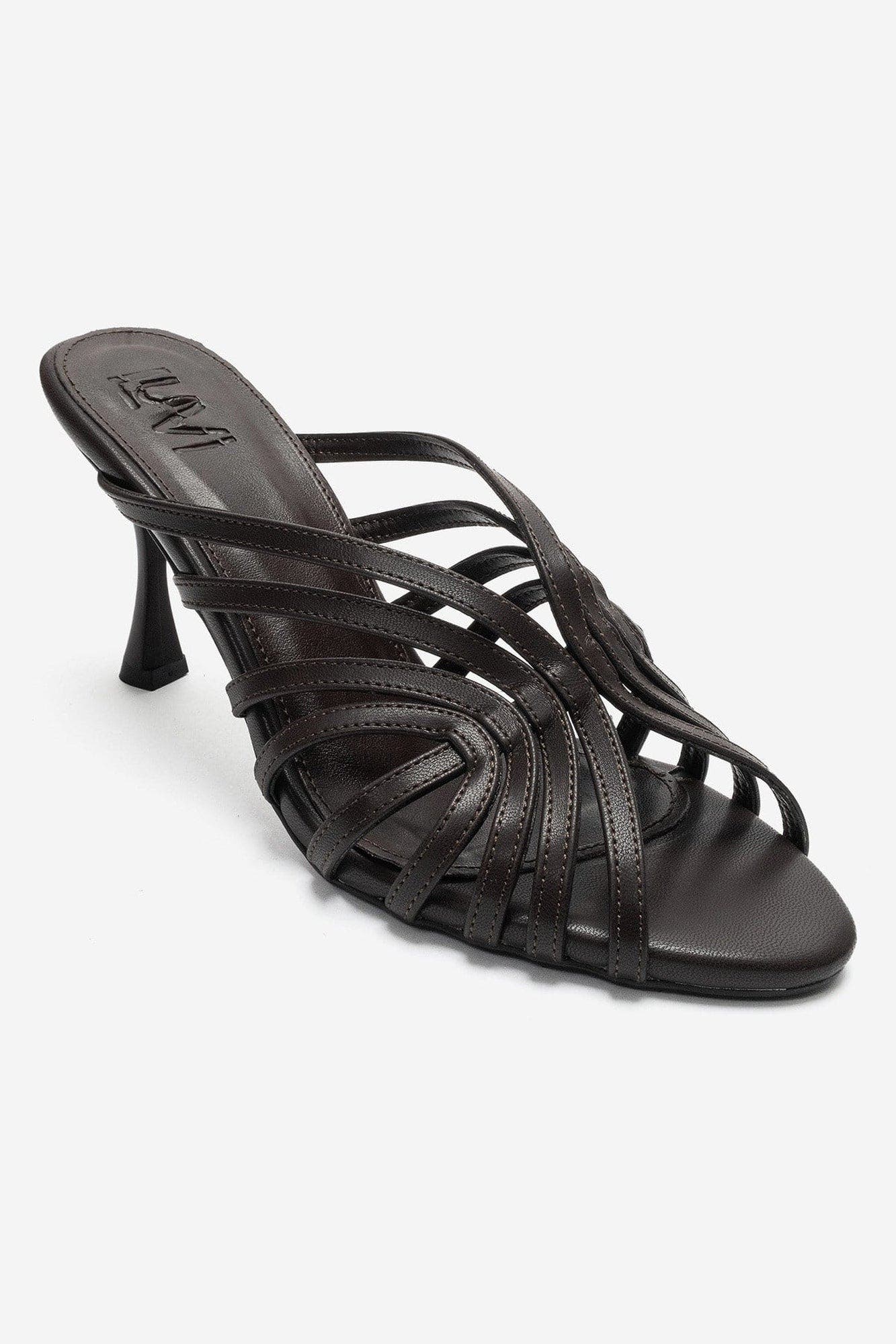 Olivera Stiletto Sandal, Alternate, color, Brown