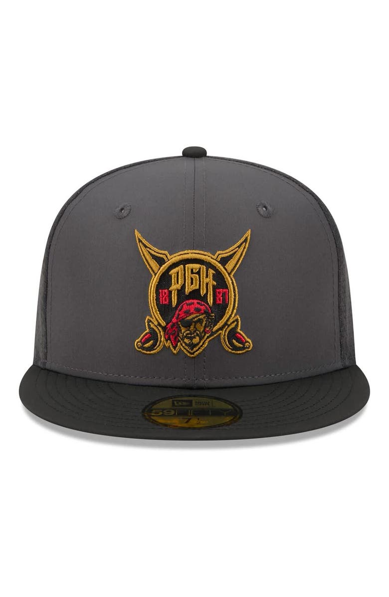New Era Men's New Era Black Pittsburgh Pirates 2026 City Connect Batting Practice 59FIFTY Fitted Hat, Alternate, color, Black