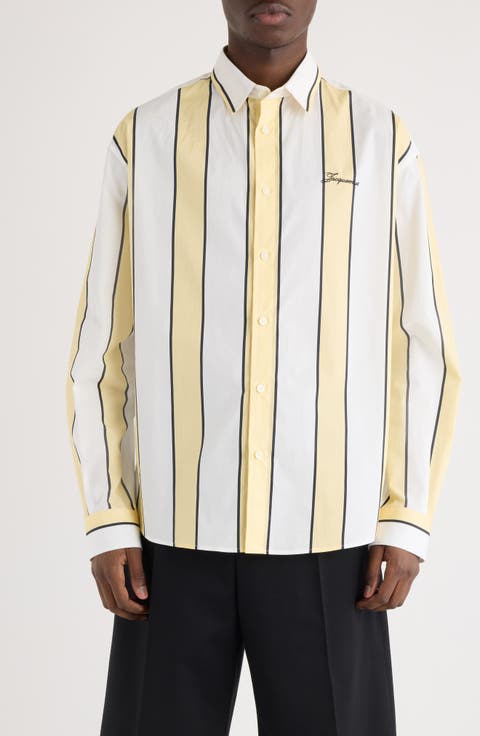 La Chemise Simon Stripe Button-Up Shirt