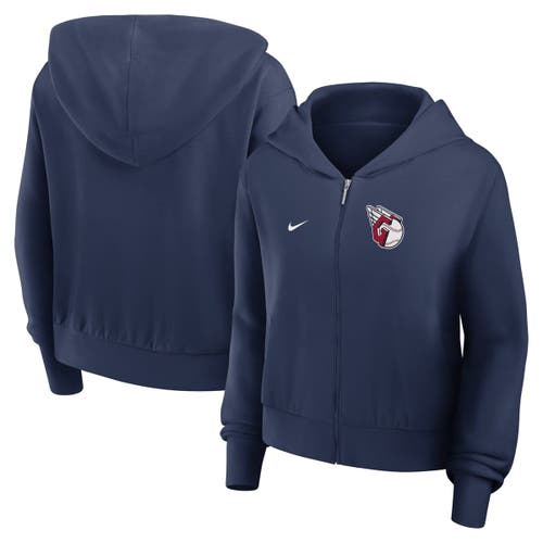 Nike Cleveland Guardians Womenâs Women's Mlb Full-zip Hoodie In Blue