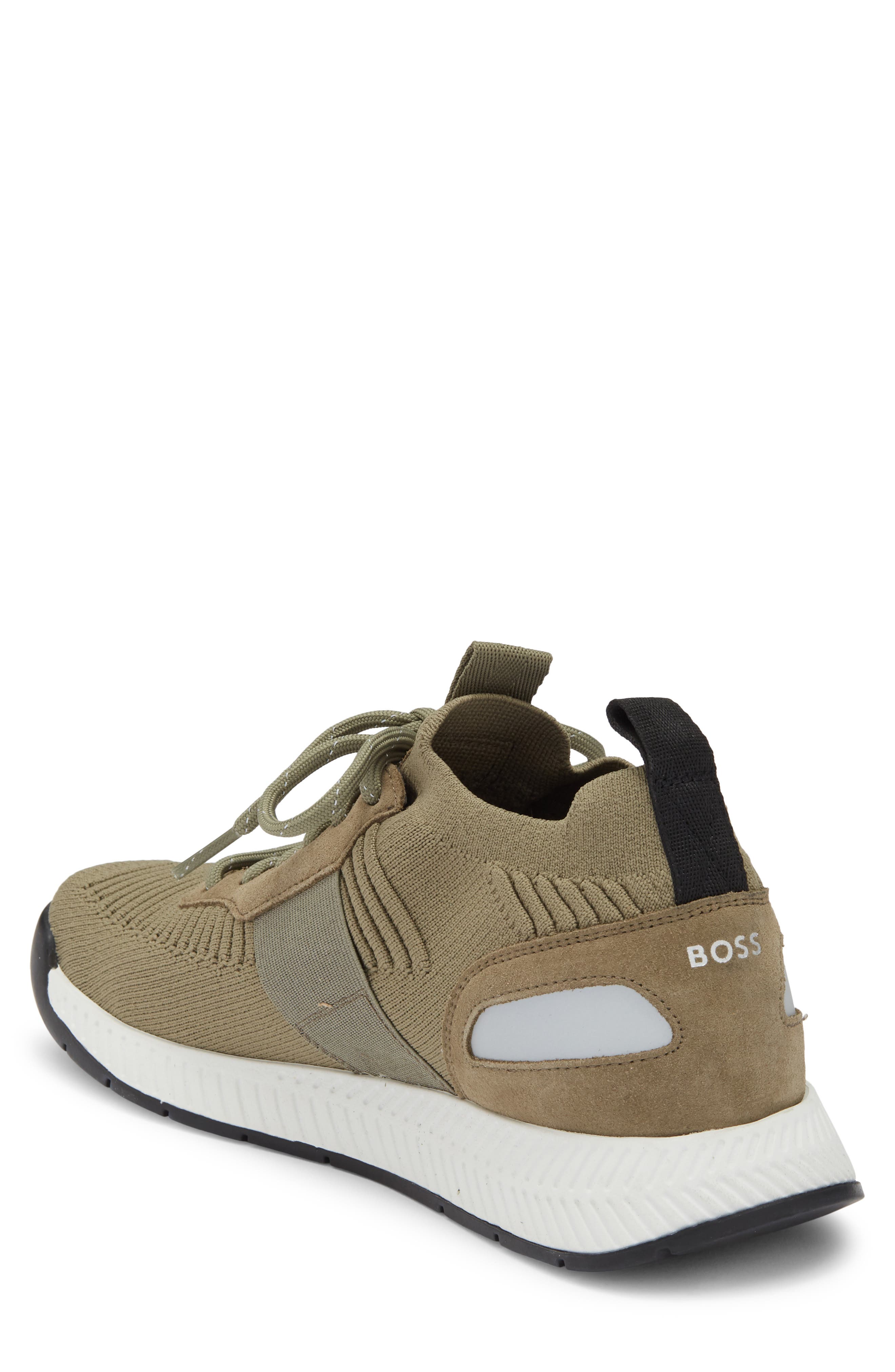 BOSS Titanium Runn Knit Sneaker, Alternate, color, 