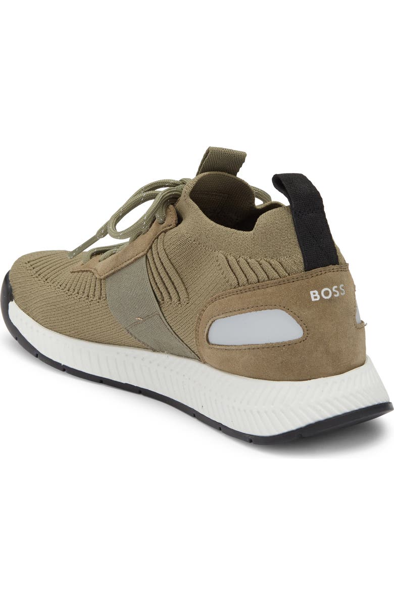 BOSS Titanium Runn Knit Sneaker, Alternate, color,