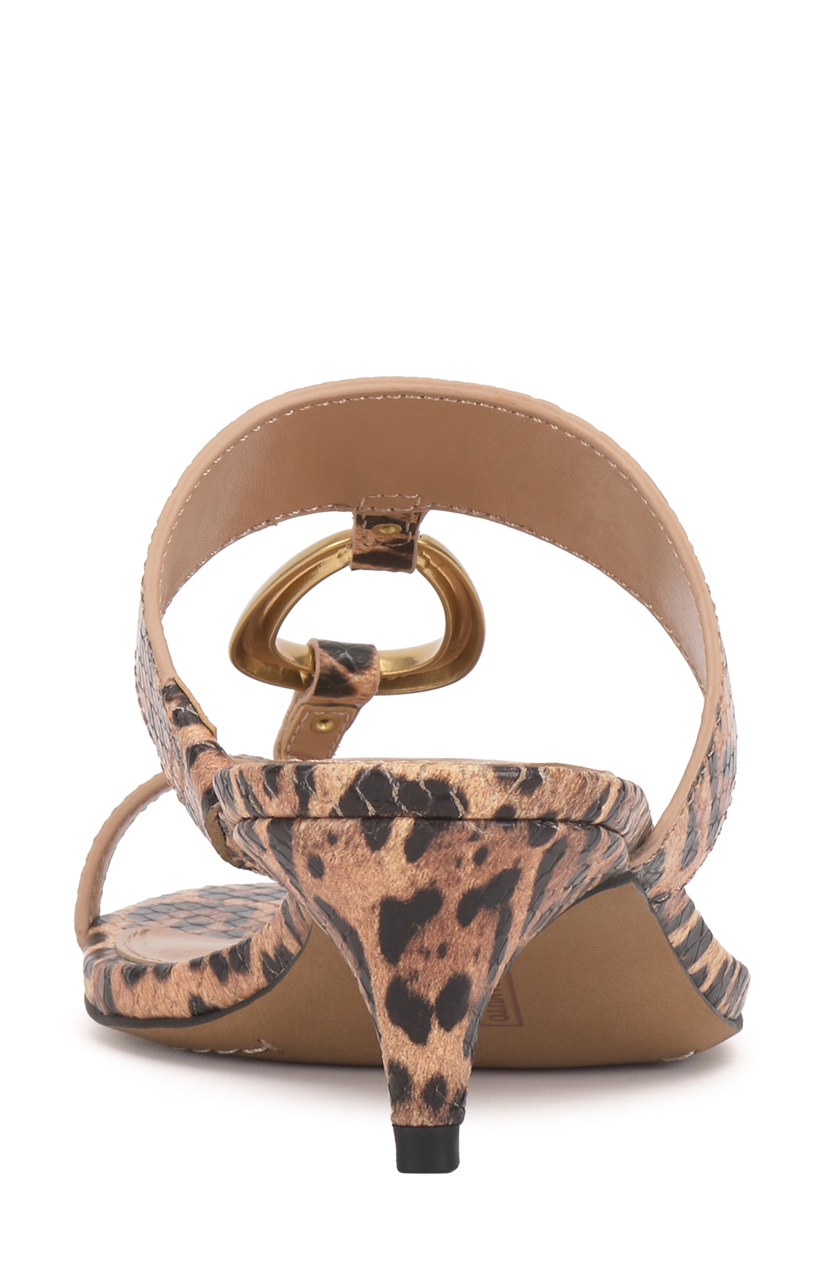 Vince Camuto Kimena Toe Loop Sandal, Alternate, color, Black/ Natural