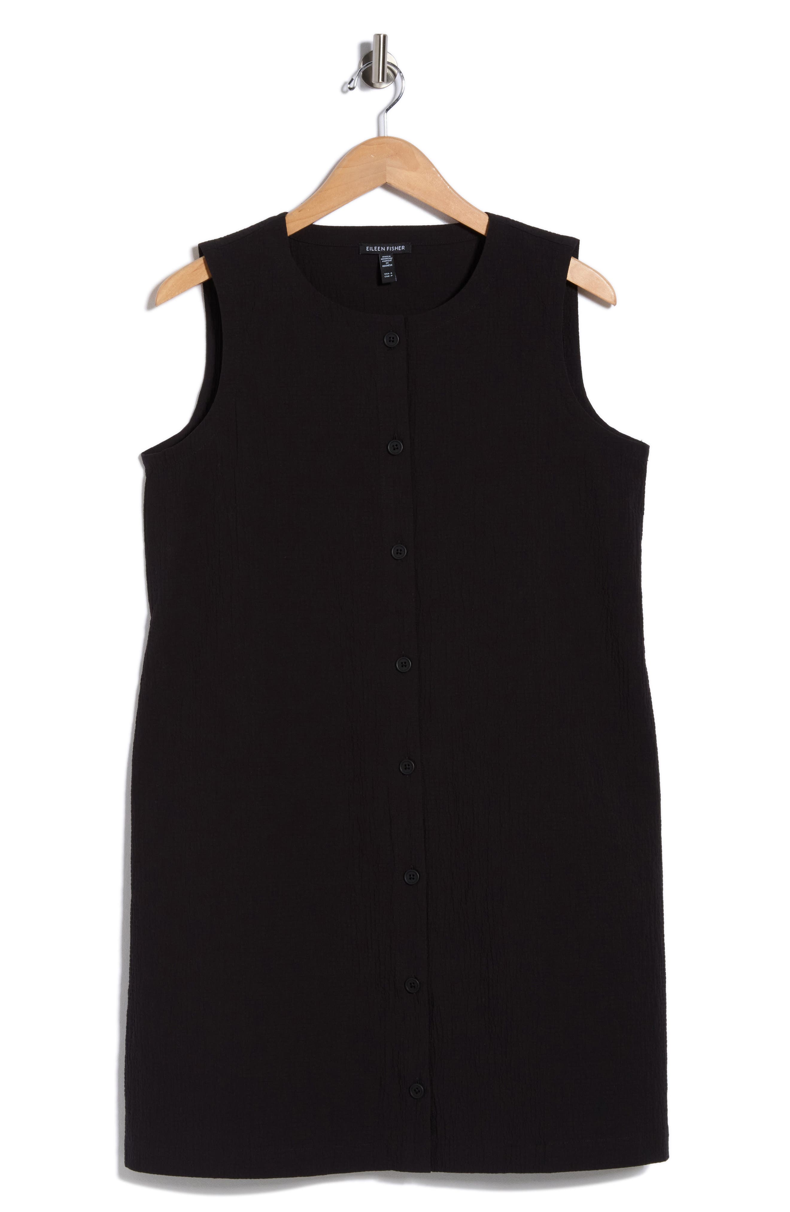 Eileen Fisher Longline Stretch Organic Cotton Vest