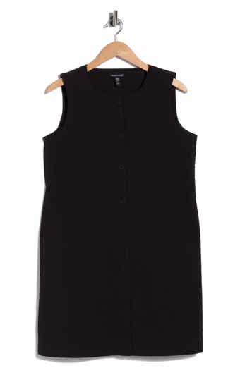 Eileen Fisher Longline Stretch Organic Cotton Vest