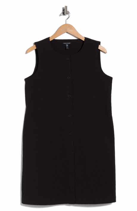 Eileen Fisher Longline Stretch Organic Cotton Vest