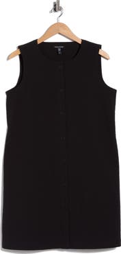Eileen Fisher Longline Stretch Organic Cotton Vest
