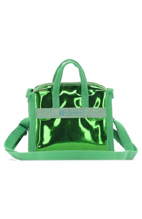 Lesportsac Mirror Micro Top Handle Bag In Green