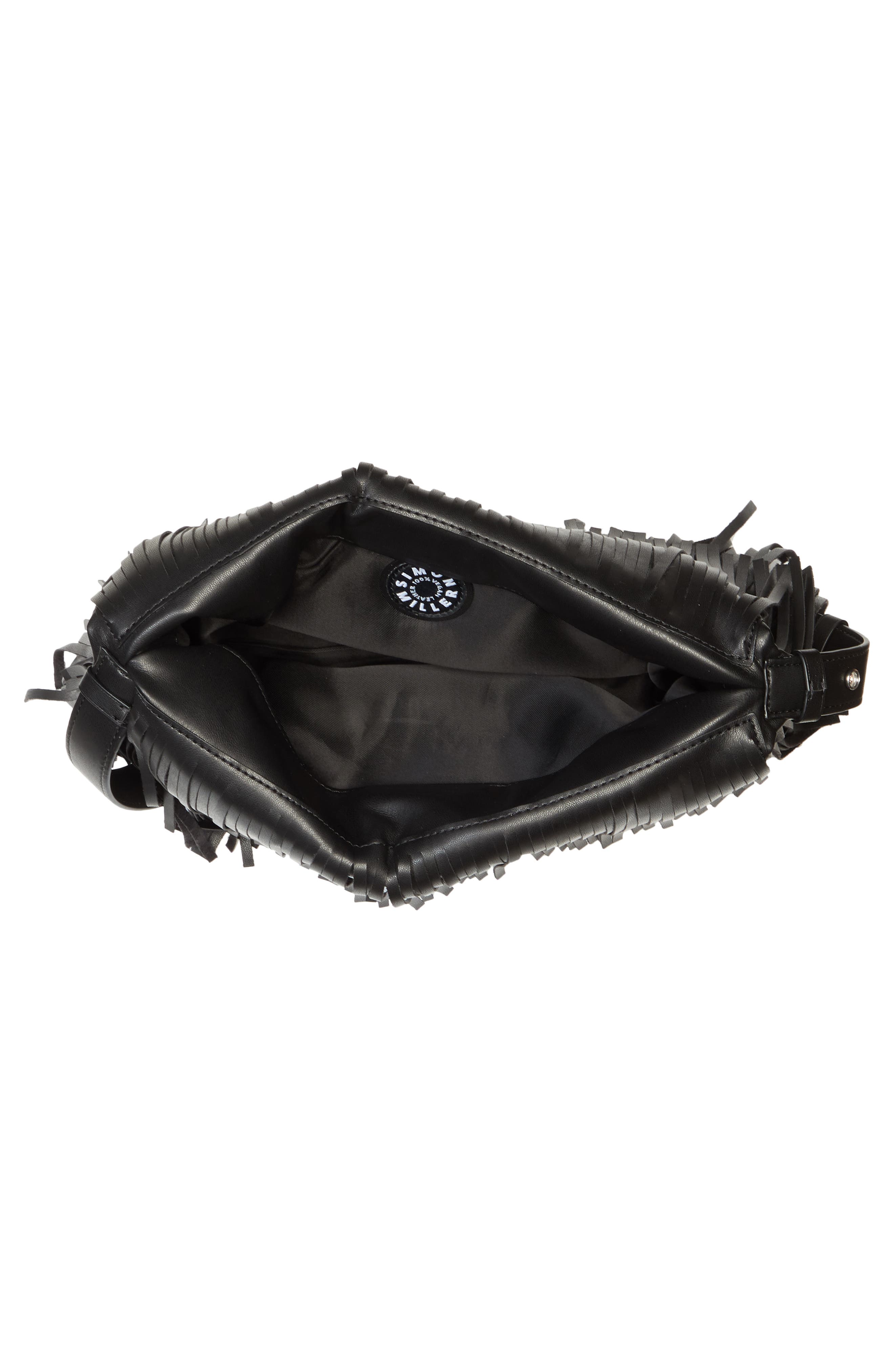 Simon Miller Puffin Fringe Convertible Faux Leather Bag, Alternate, color, 