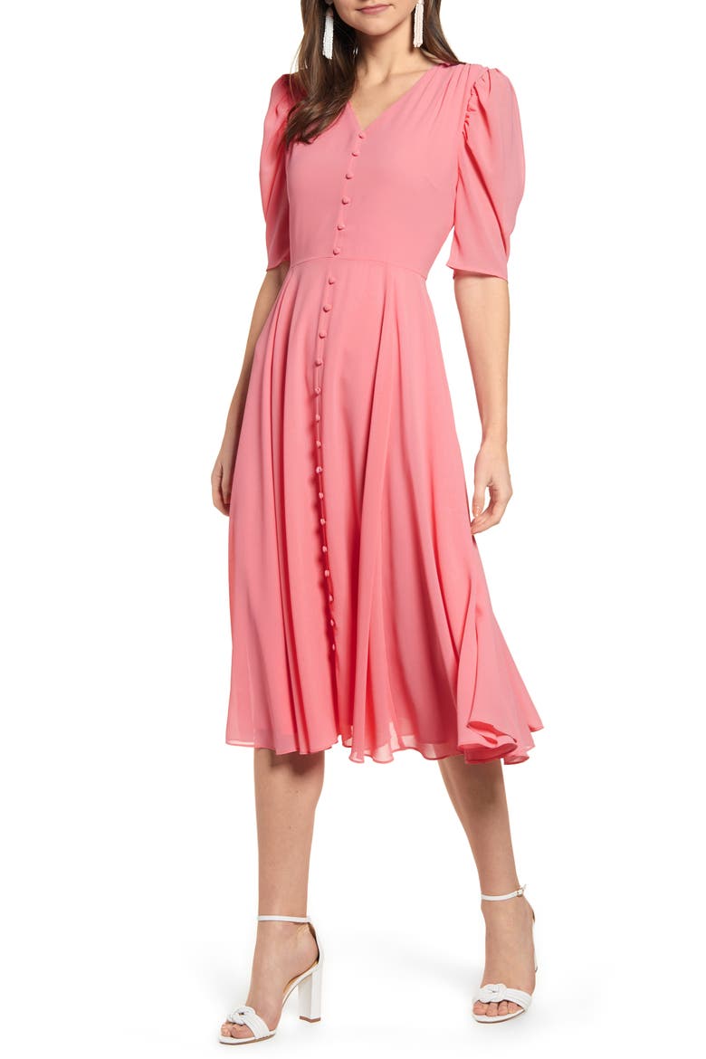 Romantic Dress, Main, color, PINK STRAWBERRY