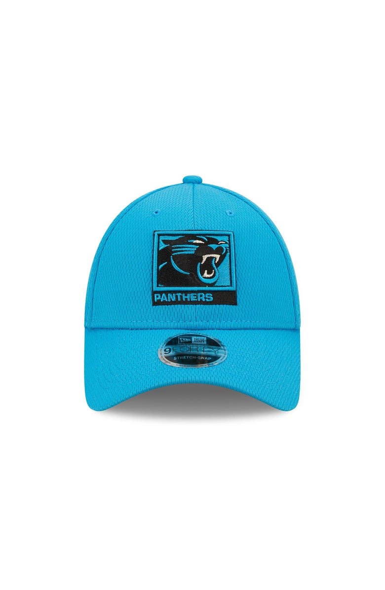 New Era Men's New Era Blue Carolina Panthers Framed AF 9FORTY Snapback Hat, Alternate, color,