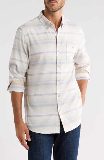 End on End Ticking Long Sleeve Button-Down Shirt