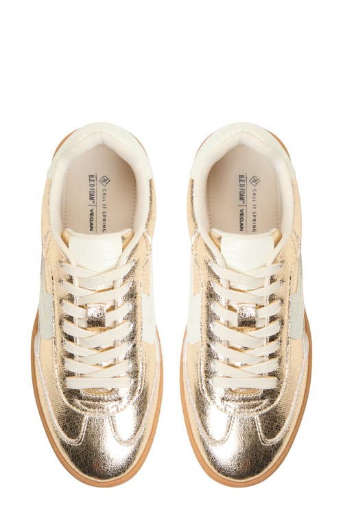 Call It Spring Salome Sneaker In Gold
