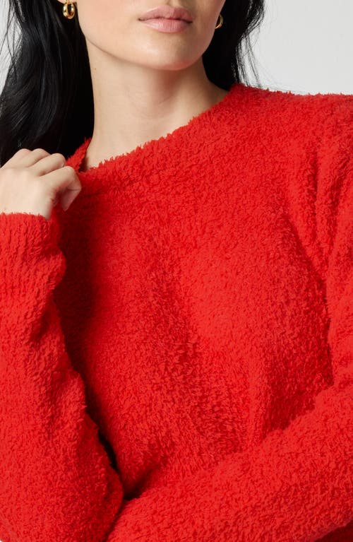 Florence By Mills Crop Crewneck Sweater In Red