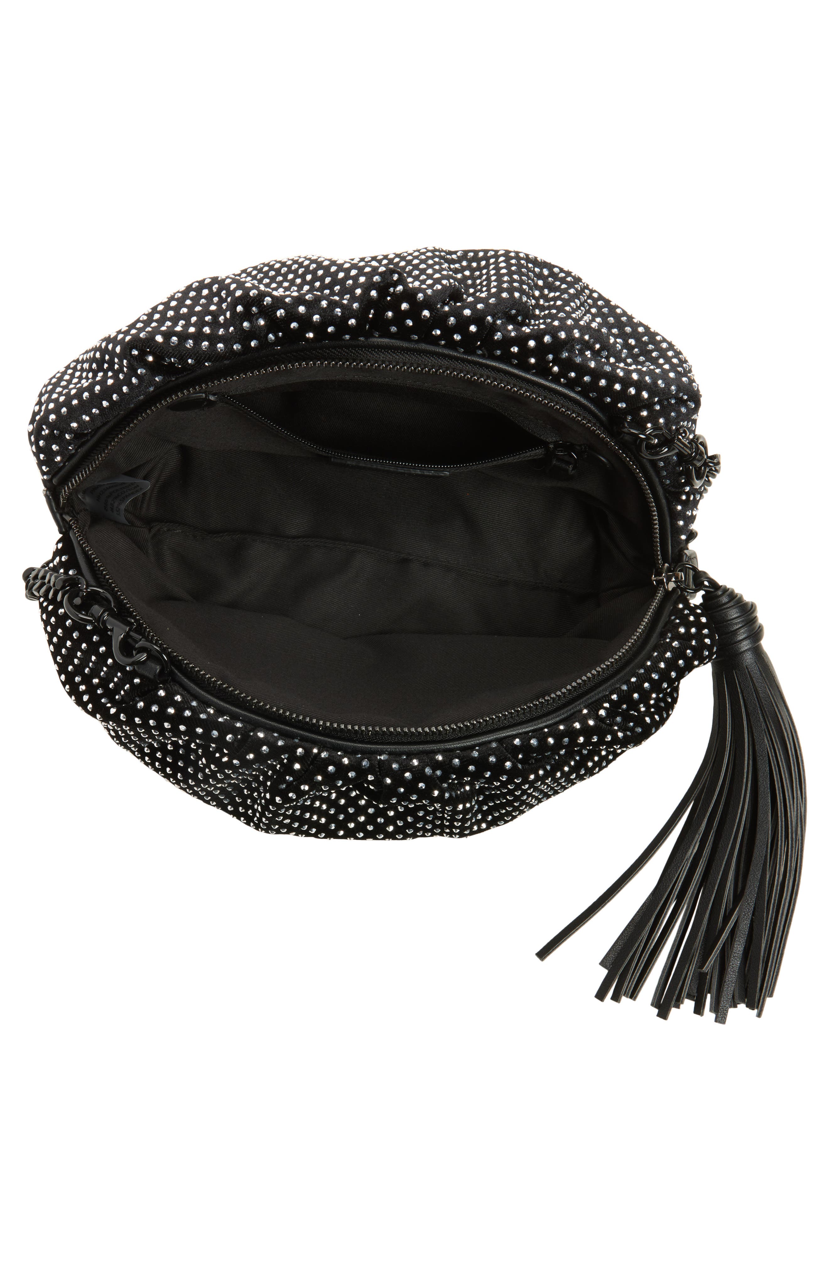 Rebecca Minkoff Small Ruched Clutch, Alternate, color, Black
