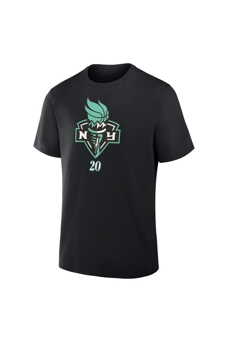 Men's Fanatics Sabrina Ionescu Black New York Liberty In The Paint Name & Number T-Shirt, Alternate, color, Black