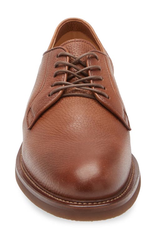 Brunello Cucinelli Leather Derby In C8170 Brown