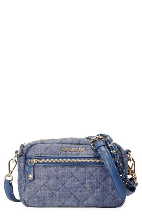 Mini Crosby Quilted Denim Crossbody Bag