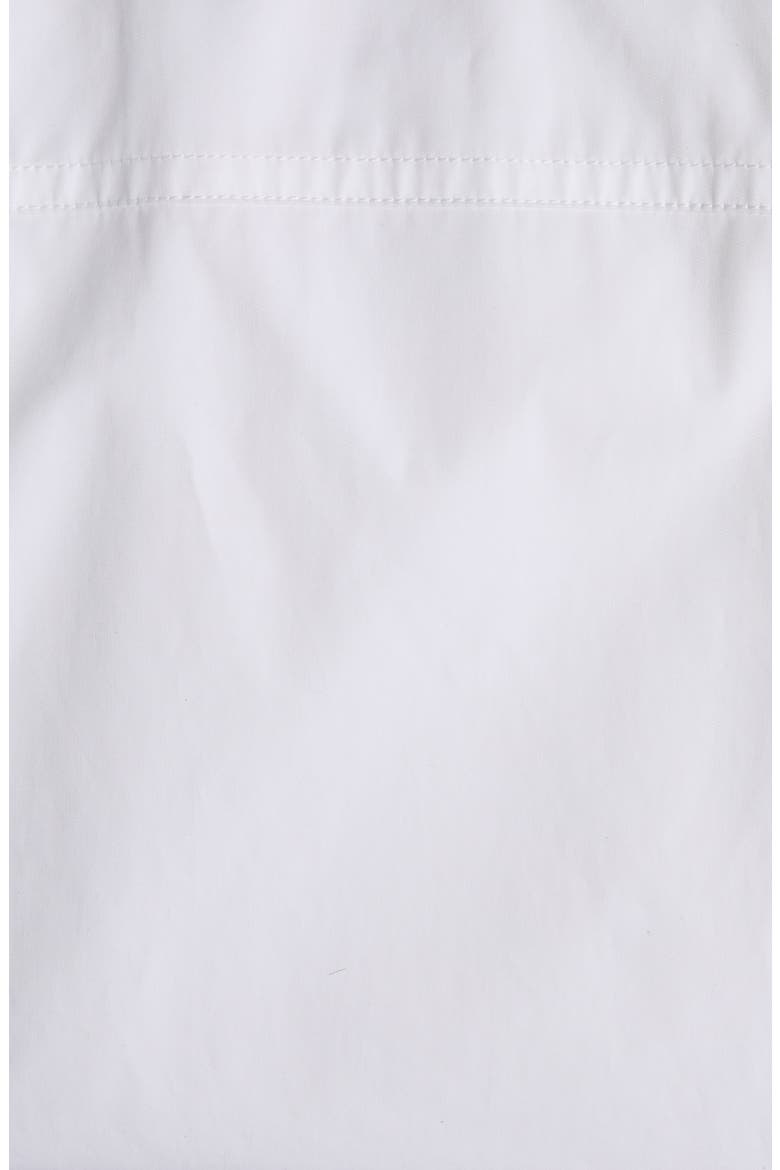 Intrecciato Leather Collar Water Repellent Jacket, Alternate, color, 9000 WHITE