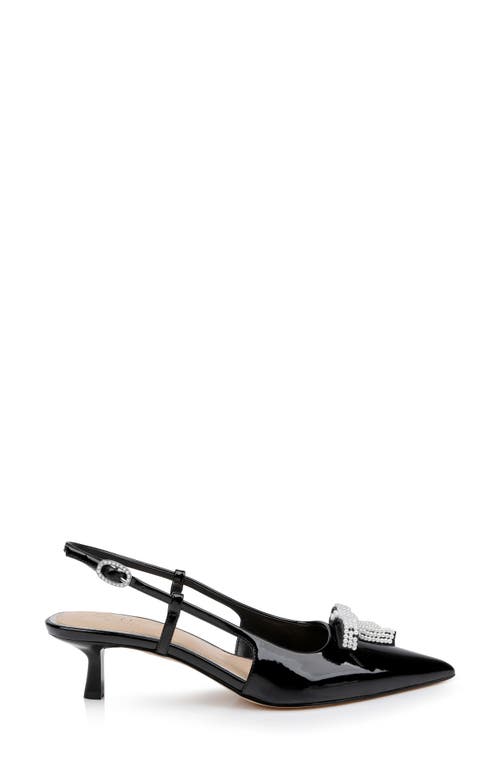 Jewel Badgley Mischka Krystia Evening Pump In Black Patent
