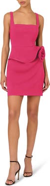 Adrianna Papell Stretch Crepe Minidress