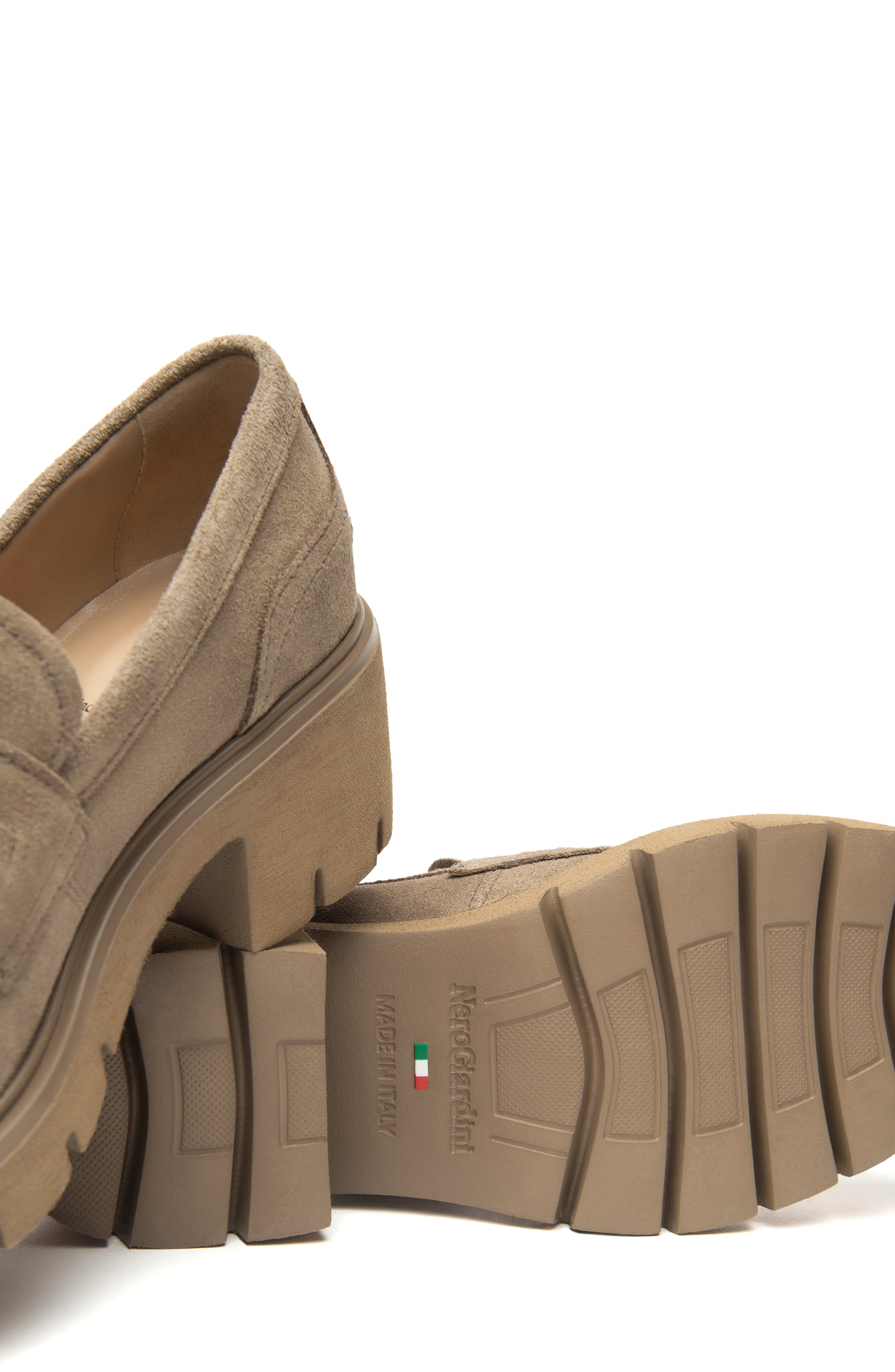 Lug Sole Loafer, Alternate, color, TAUPE
