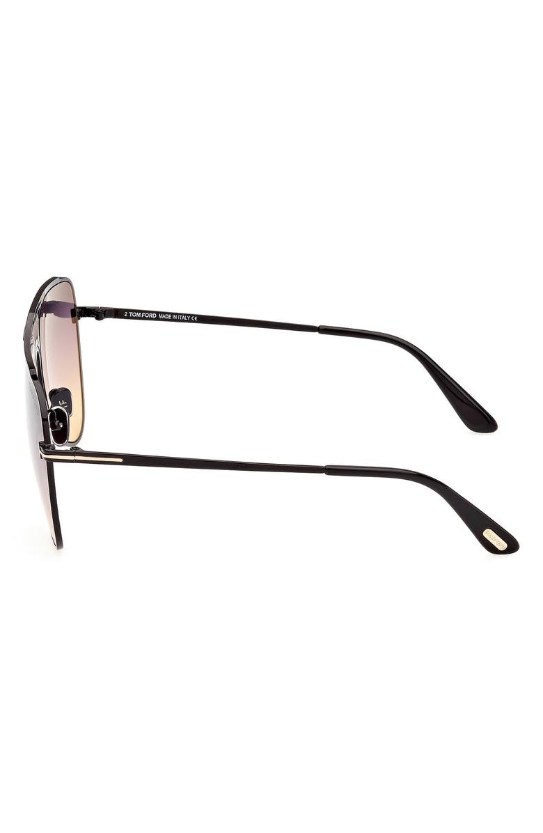 TOM FORD Ethan 60mm Gradient Pilot Sunglasses, Alternate, color,