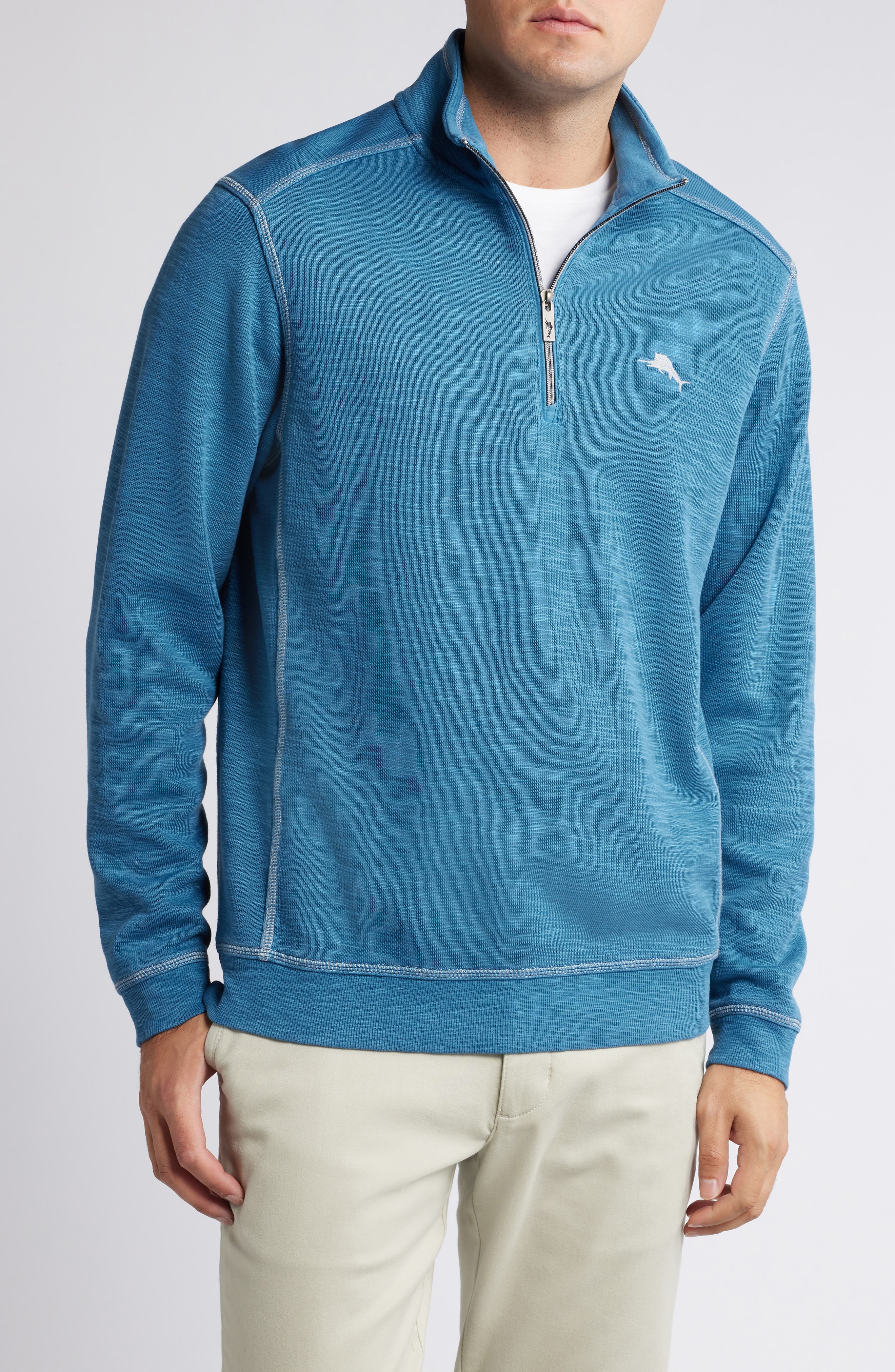 Tobago Bay Marlin Splash Half Zip Pullover