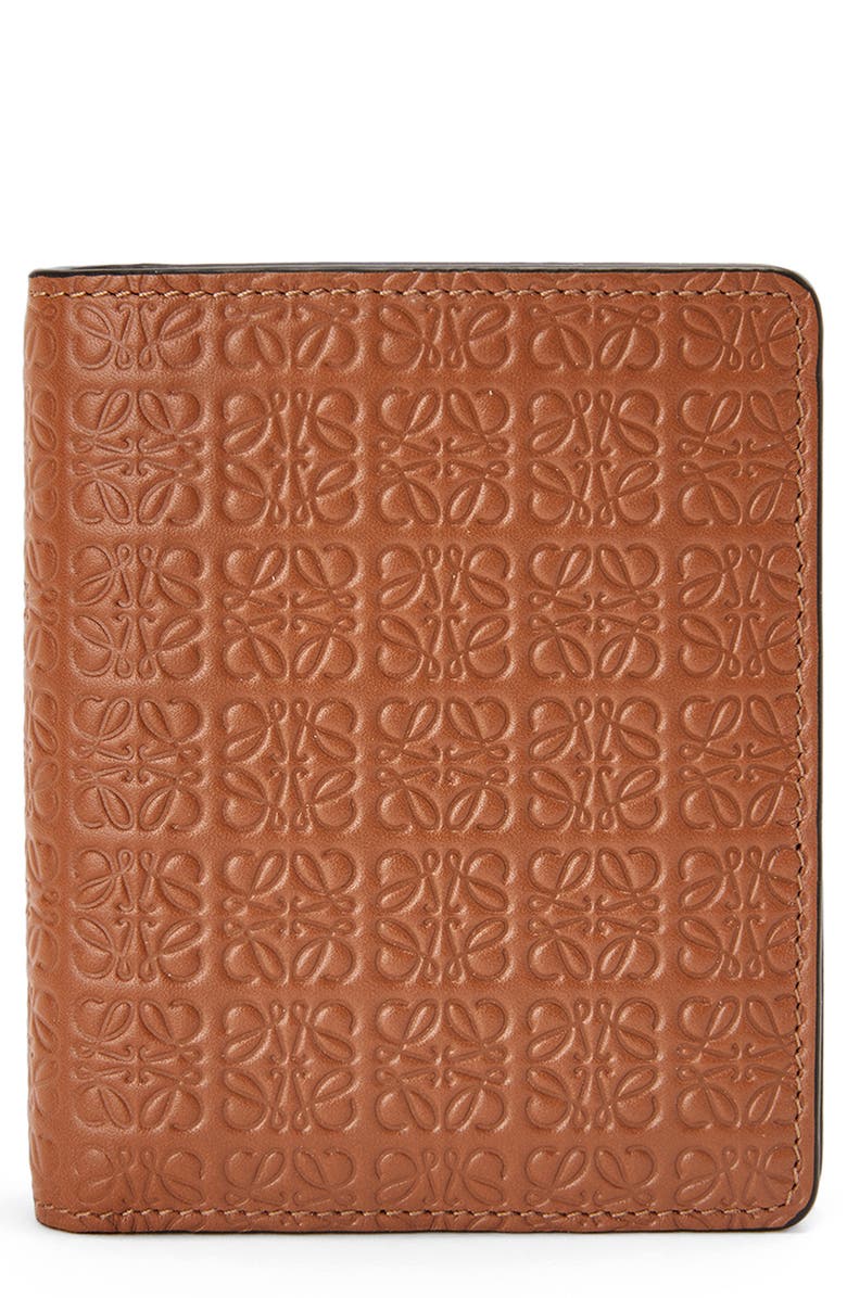 Loewe Anagram Debossed Leather Wallet, Main, color, 