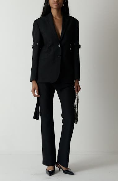 COPERNI テーラードジャケット Coperni Logo Belted Blazer | Nordstrom
