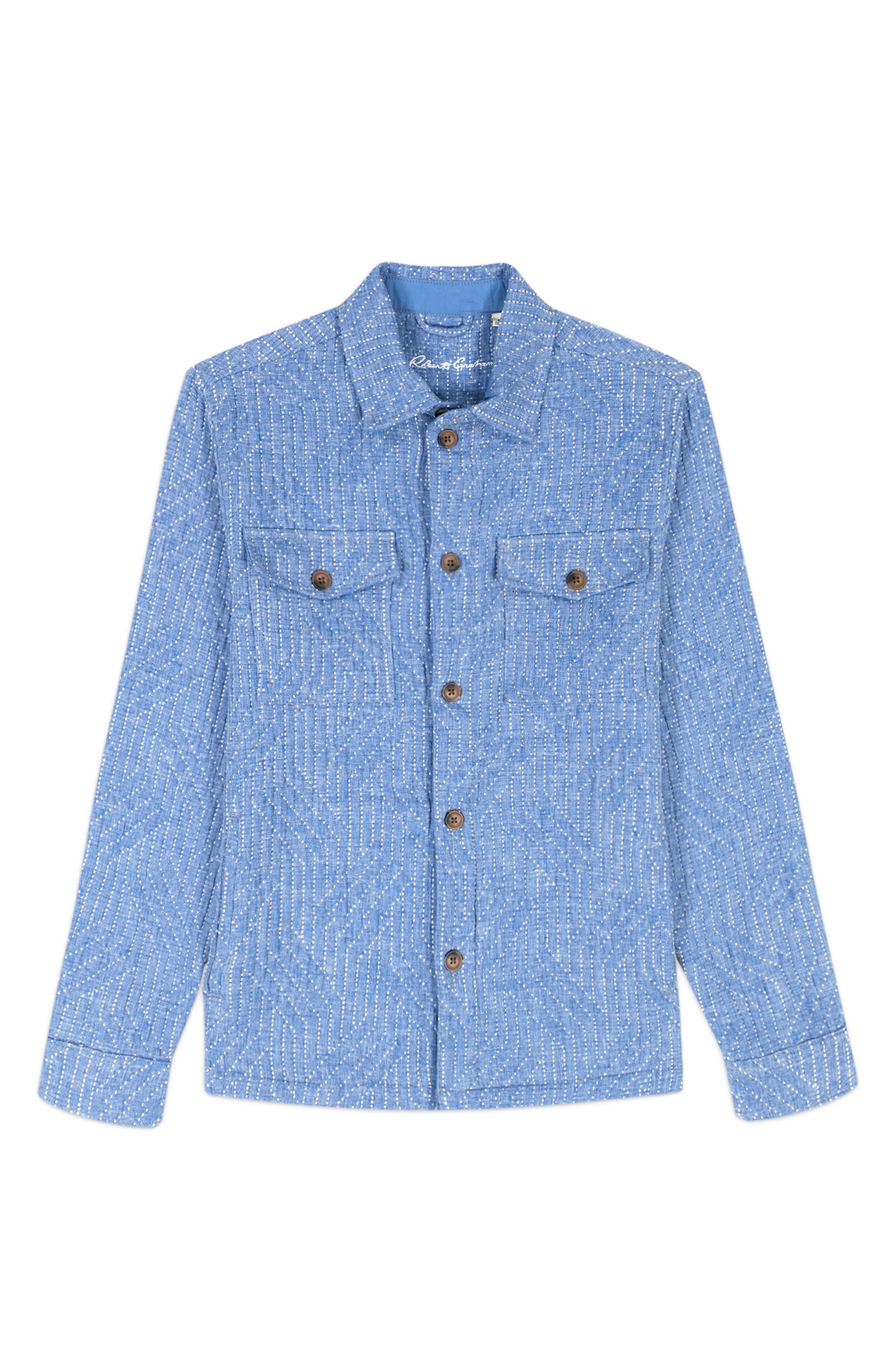 Мужские Robert Graham Shawell Woven Shirt Jacket — фото 5