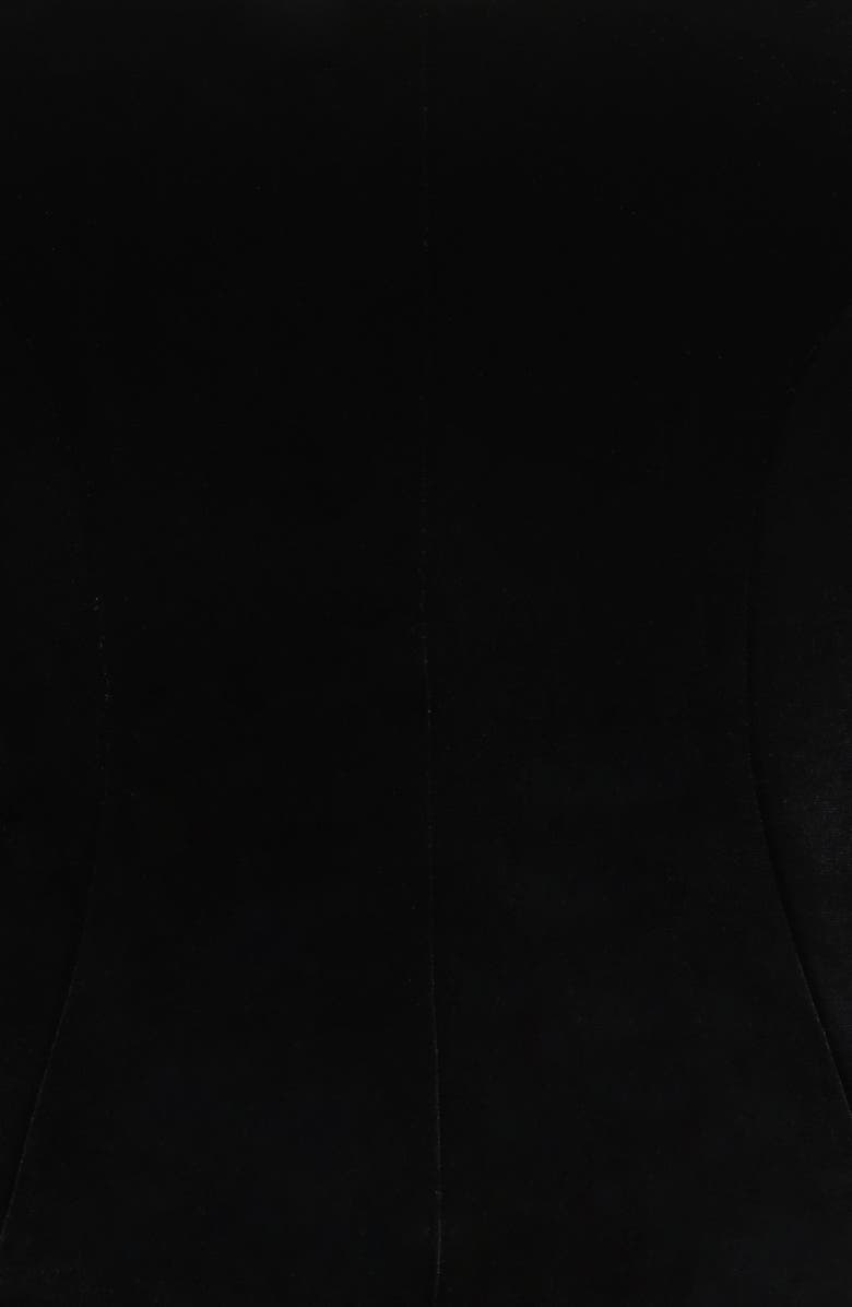 HOUSE OF CB Omari Strapless Velvet Corset Top, Alternate, color, Black