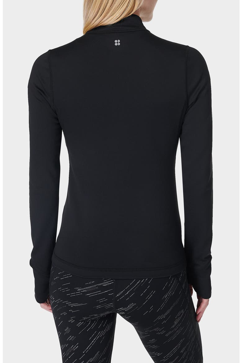 Therma Boost Running Half Zip Pullover, Alternate, color, BLACK