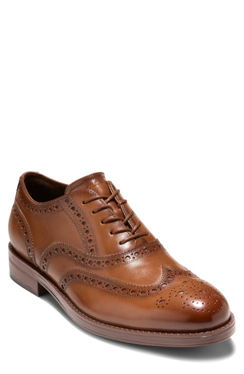 Cole Haan Ledley Grand Wingtip Oxford In Brown