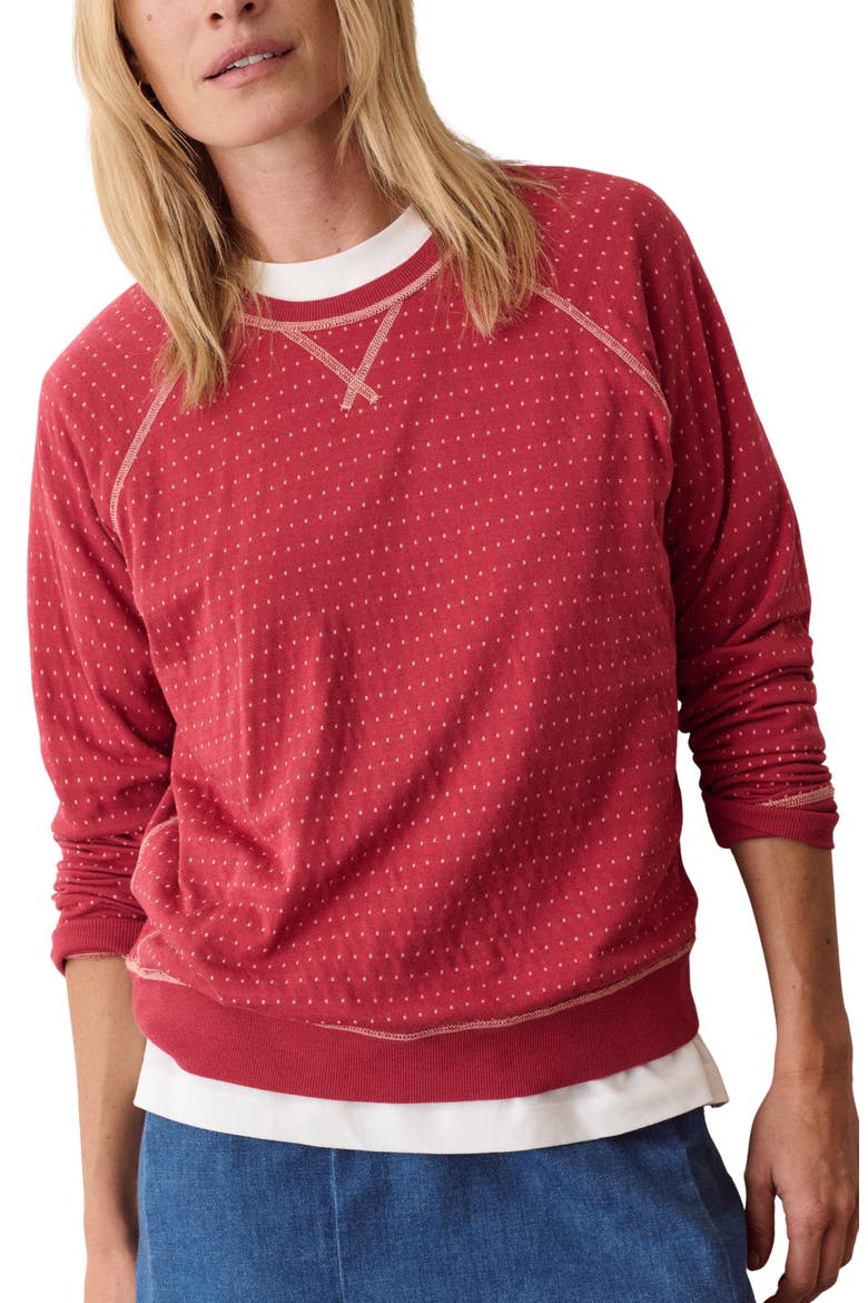 Raglan Sleeve Reversible Cotton Blend Top, Alternate, color, DUSK ROSE STRIPE
