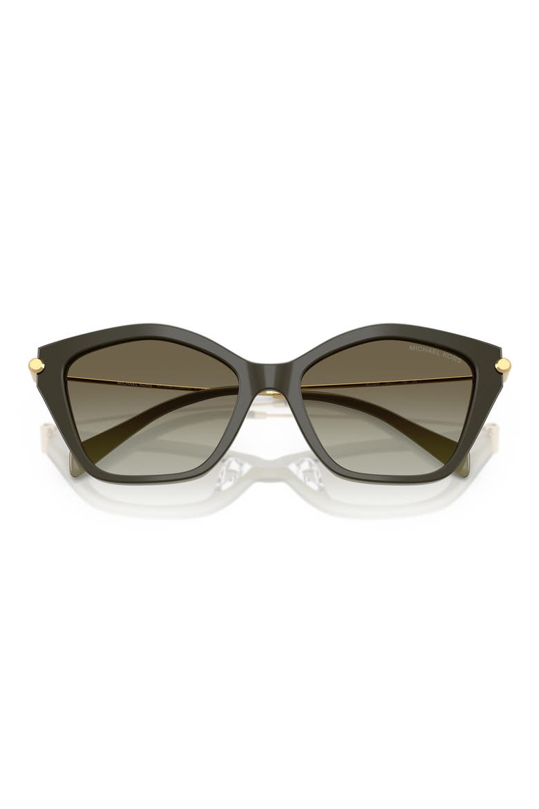52mm Catskills Gradient Irregular Sunglasses, Alternate, color, OLIVE SMOKE / OLIVE GRADIENT