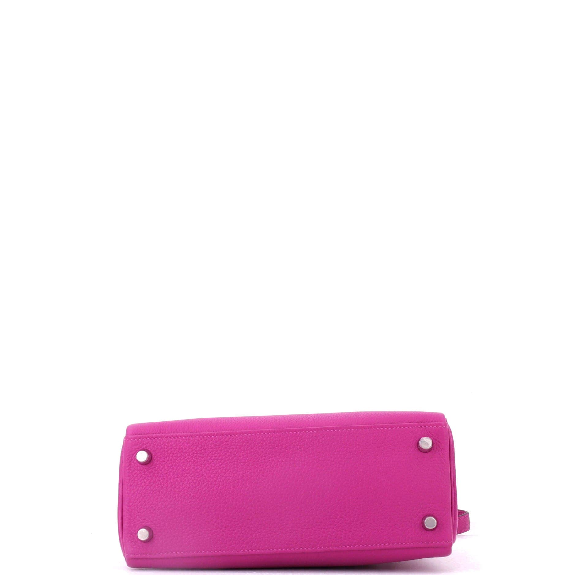 Pre-Owned Hermes Kelly Handbag Pink Togo with Palladium Hardware 25, Alternate, color, Rose Pourpre