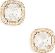 Swarovski Unape Cushion Crystal Stud Earrings