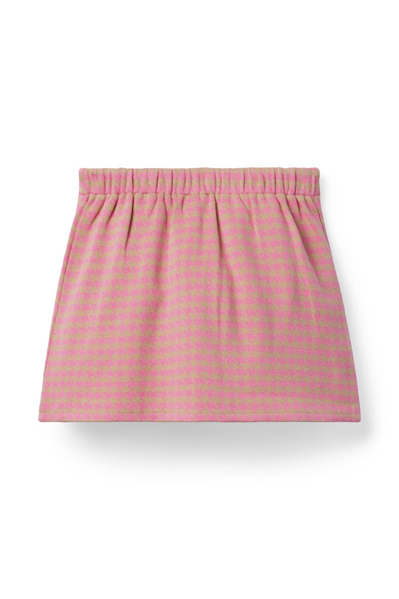 The Houndstooth Pleated Skirt, Alternate, color, Pink