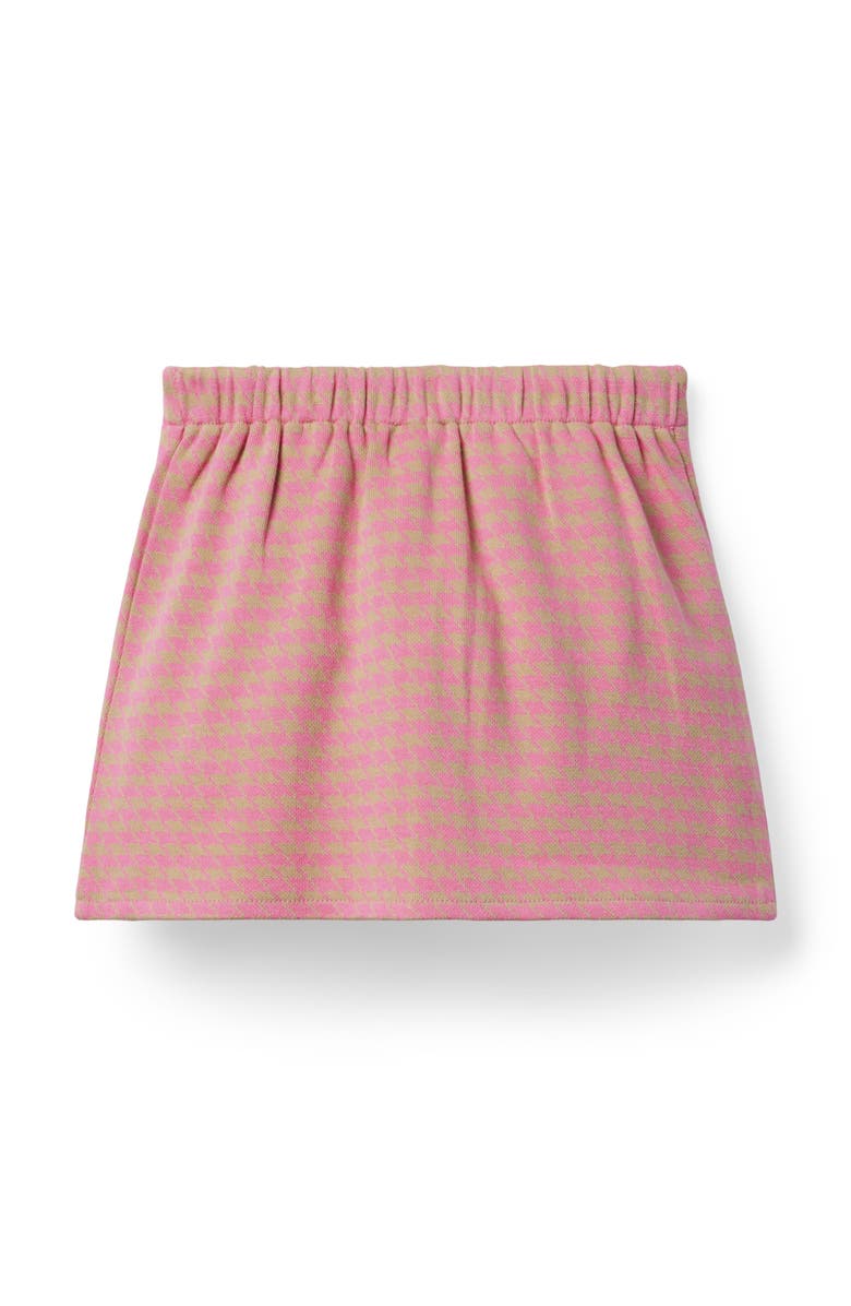 Janie and Jack The Houndstooth Pleated Skirt, Alternate, color, Pink