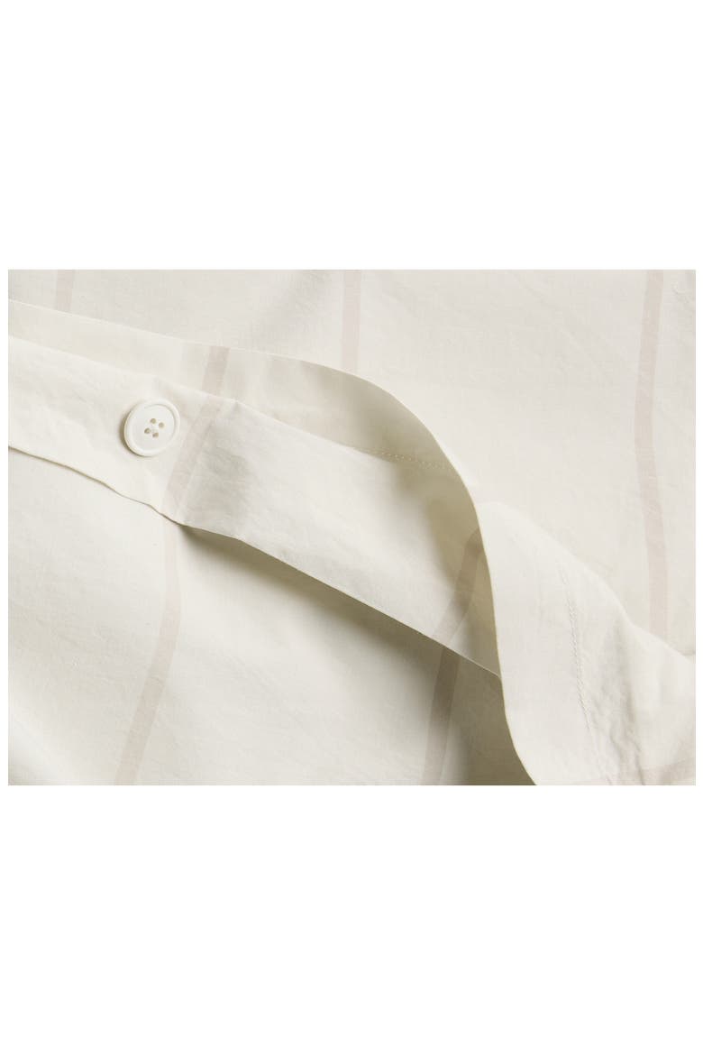 PERCALE DUVET COVER, Alternate, color, BONE STRIPE