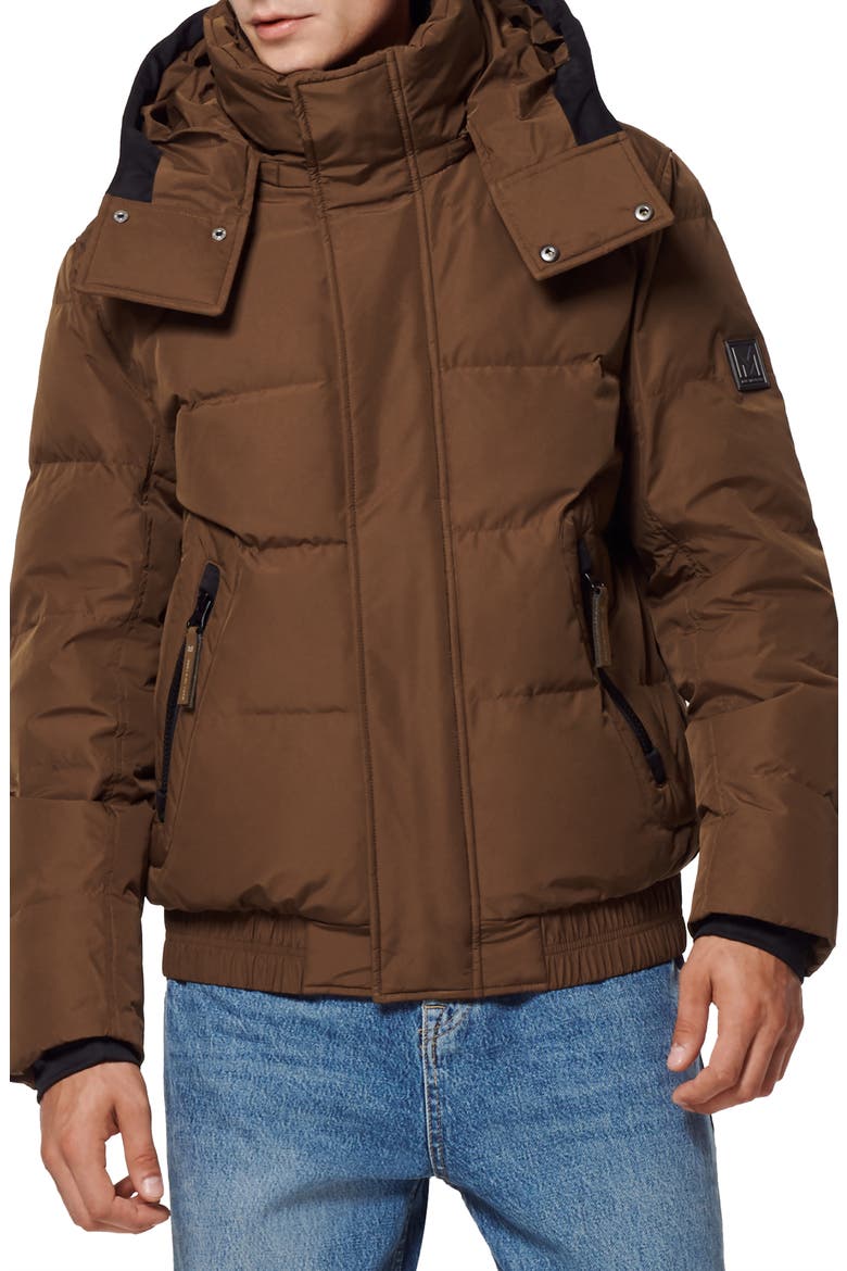 Phoenix Water Resistant Down & Feather Coat, Main, color, CAPPUCCINO