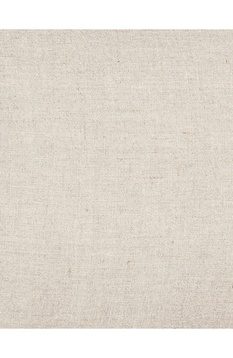 Anaya Natural Beige Fringe Dutch Euro Linen Pillow with Down Alternative Insert, Alternate, color, Beige