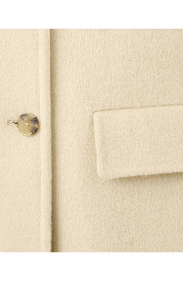 MANGO Wool Blend Coat, Alternate, color, Vanilla