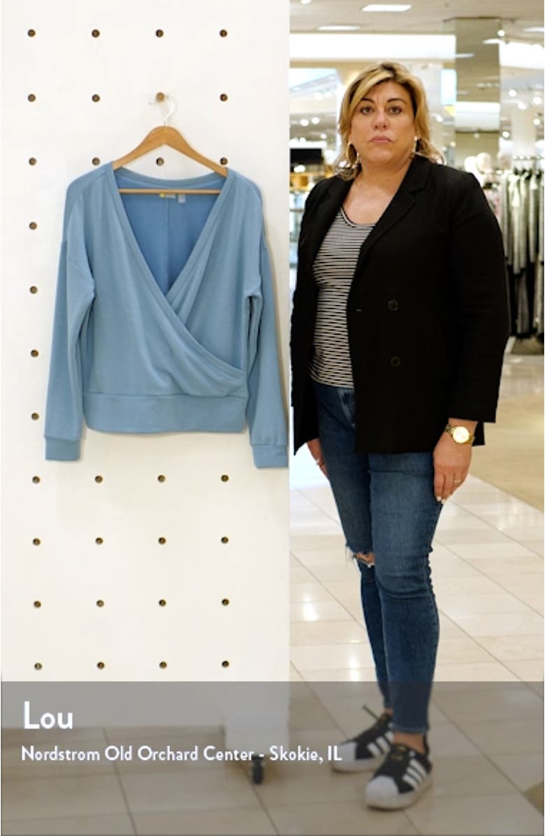 Women's Peaceful Wrap Pullover, sales video thumbnail