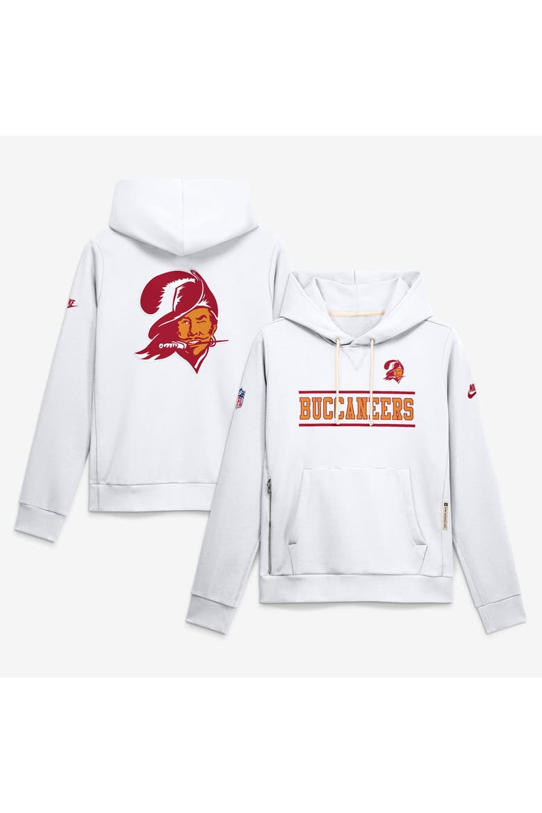 Women's Nike  White Tampa Bay Buccaneers Sideline Standard Issue Alternate Dri-FIT Hoodie, Main, color, White
