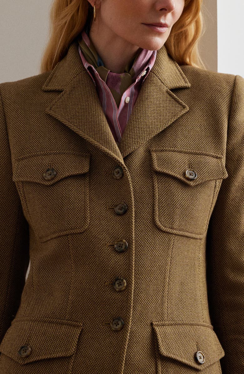 Lauren Ralph Lauren Twill Utility Blazer, Alternate, color,