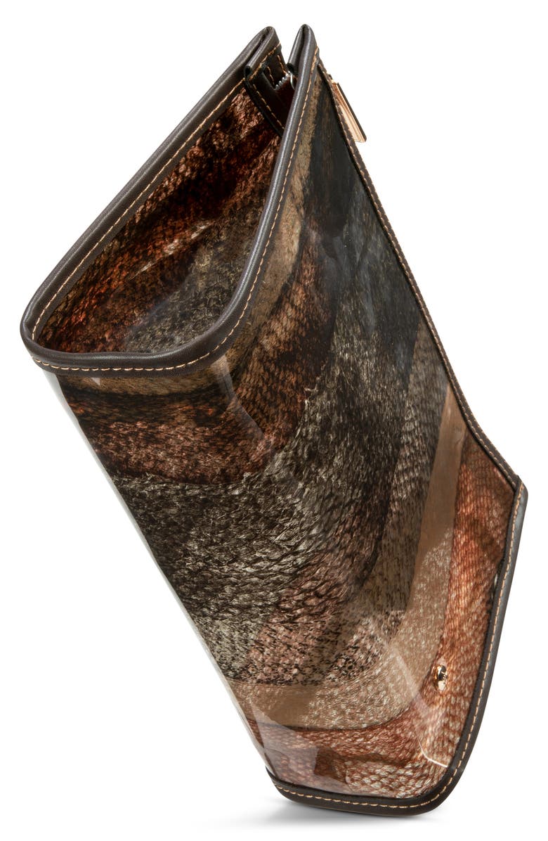 Stephanie Johnson Miami Cobra Medium Zip Cosmetic Bag, Alternate, color, Multi