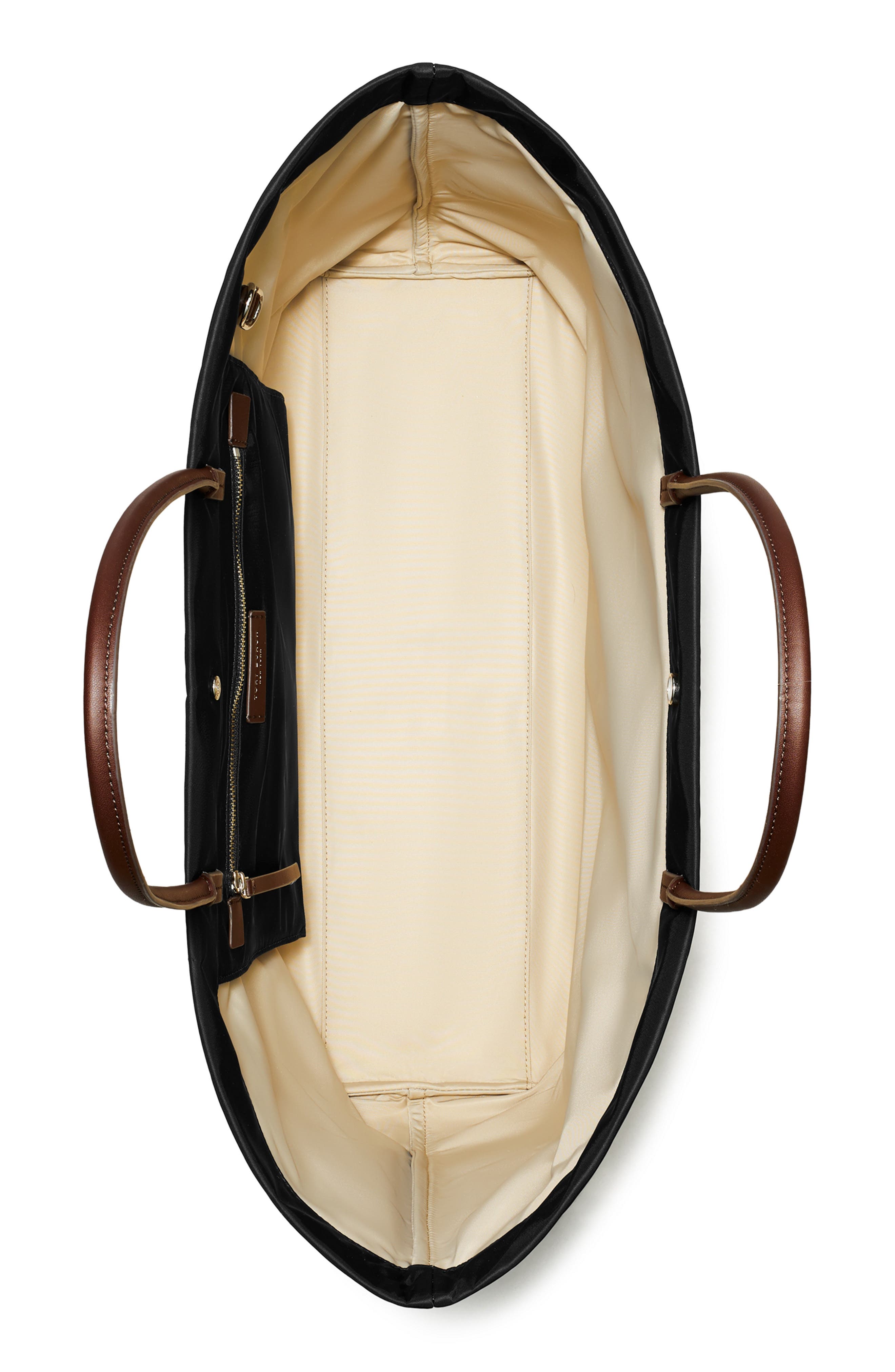 Tory Burch Ella Twist Tote, Alternate, color, Black